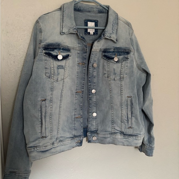 LC Lauren Conrad Jackets & Blazers - Size XL LC Lauren Conrad Light Blue Denim Jacket (stretchy!)